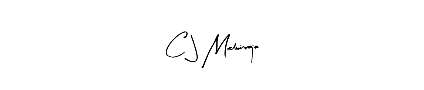 Also we have C J Melwinraja name is the best signature style. Create professional handwritten signature collection using Arty Signature autograph style. C J Melwinraja signature style 8 images and pictures png