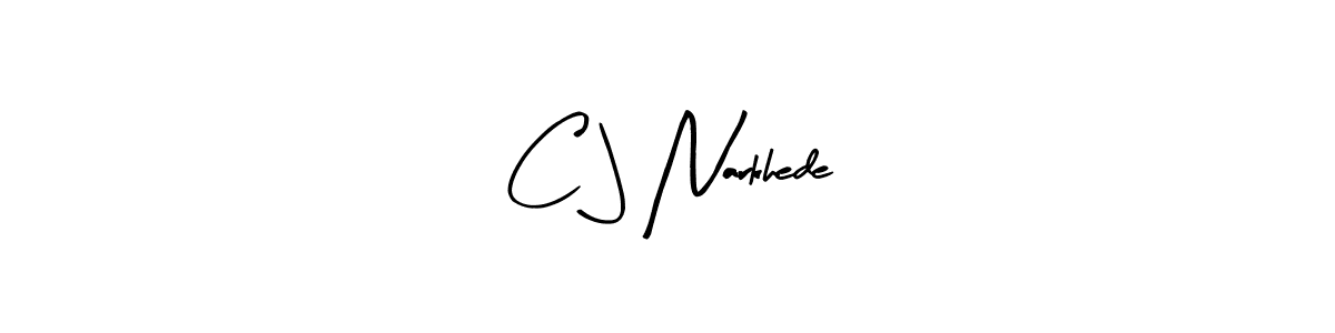 Here are the top 10 professional signature styles for the name C J Narkhede. These are the best autograph styles you can use for your name. C J Narkhede signature style 8 images and pictures png