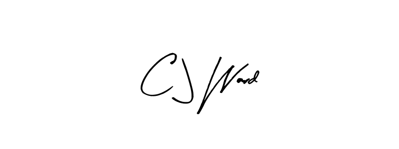 Similarly Arty Signature is the best handwritten signature design. Signature creator online .You can use it as an online autograph creator for name C J Ward. C J Ward signature style 8 images and pictures png