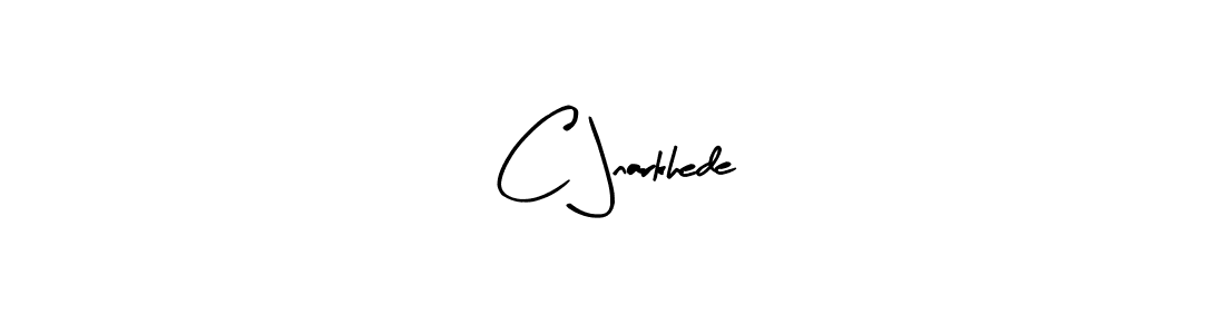 How to make C Jnarkhede signature? Arty Signature is a professional autograph style. Create handwritten signature for C Jnarkhede name. C Jnarkhede signature style 8 images and pictures png