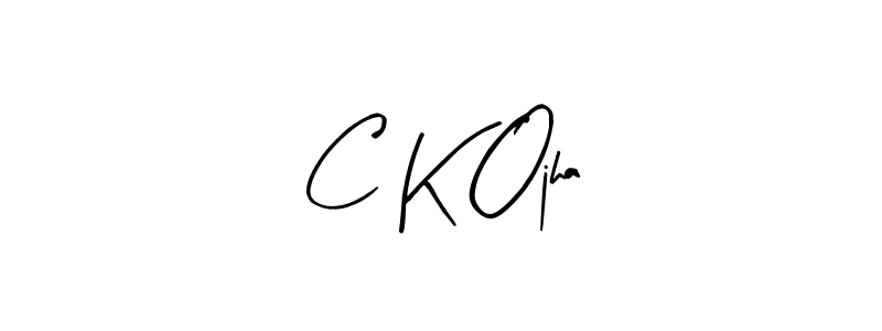 Make a beautiful signature design for name C K Ojha. With this signature (Arty Signature) style, you can create a handwritten signature for free. C K Ojha signature style 8 images and pictures png