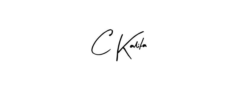 Make a beautiful signature design for name C Kalita. With this signature (Arty Signature) style, you can create a handwritten signature for free. C Kalita signature style 8 images and pictures png