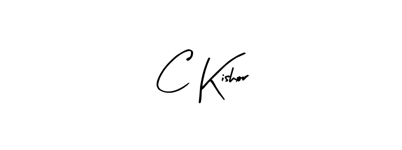 Arty Signature is a professional signature style that is perfect for those who want to add a touch of class to their signature. It is also a great choice for those who want to make their signature more unique. Get C Kishor name to fancy signature for free. C Kishor signature style 8 images and pictures png