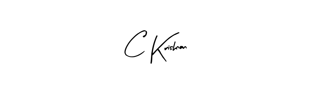 Similarly Arty Signature is the best handwritten signature design. Signature creator online .You can use it as an online autograph creator for name C Krishnan. C Krishnan signature style 8 images and pictures png