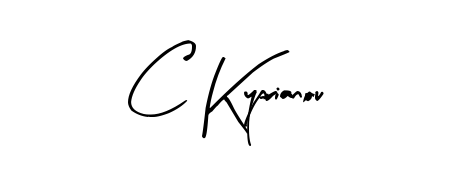 Create a beautiful signature design for name C Kyprianou. With this signature (Arty Signature) fonts, you can make a handwritten signature for free. C Kyprianou signature style 8 images and pictures png