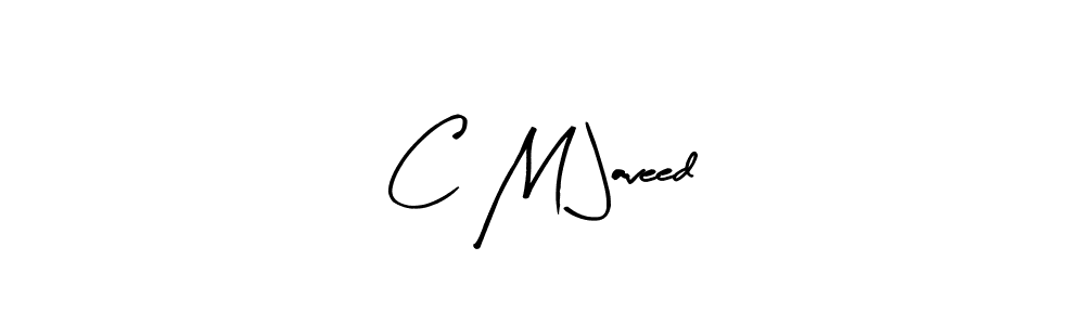 How to make C M Javeed name signature. Use Arty Signature style for creating short signs online. This is the latest handwritten sign. C M Javeed signature style 8 images and pictures png