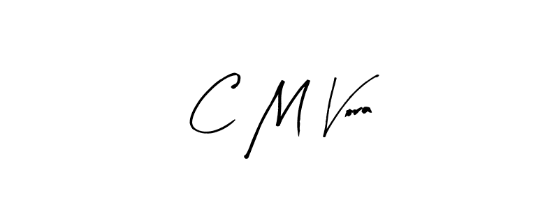 Arty Signature is a professional signature style that is perfect for those who want to add a touch of class to their signature. It is also a great choice for those who want to make their signature more unique. Get C M Vora name to fancy signature for free. C M Vora signature style 8 images and pictures png