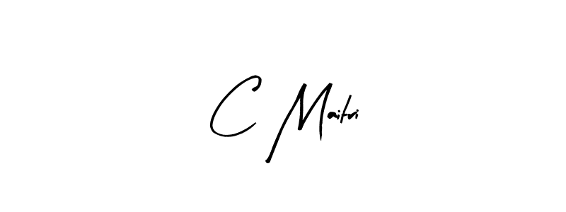 You should practise on your own different ways (Arty Signature) to write your name (C Maitri) in signature. don't let someone else do it for you. C Maitri signature style 8 images and pictures png