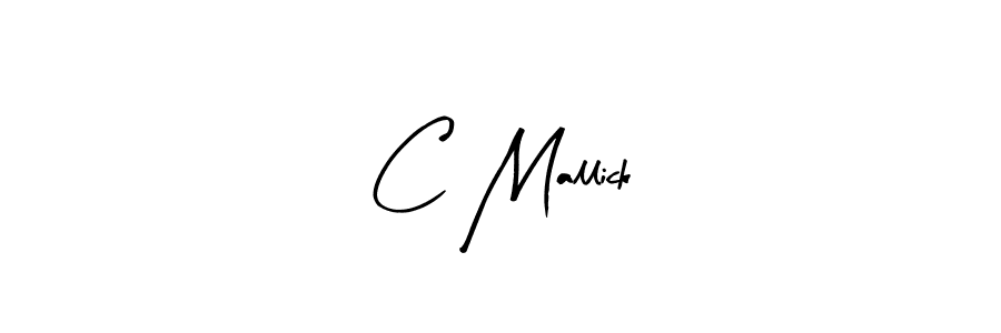 Create a beautiful signature design for name C Mallick. With this signature (Arty Signature) fonts, you can make a handwritten signature for free. C Mallick signature style 8 images and pictures png