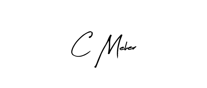Create a beautiful signature design for name C Meher. With this signature (Arty Signature) fonts, you can make a handwritten signature for free. C Meher signature style 8 images and pictures png