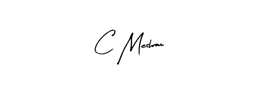 Arty Signature is a professional signature style that is perfect for those who want to add a touch of class to their signature. It is also a great choice for those who want to make their signature more unique. Get C Meshram name to fancy signature for free. C Meshram signature style 8 images and pictures png