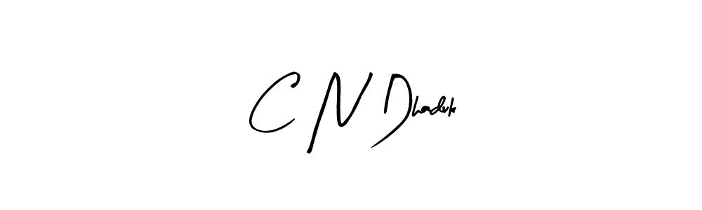 You should practise on your own different ways (Arty Signature) to write your name (C N Dhaduk) in signature. don't let someone else do it for you. C N Dhaduk signature style 8 images and pictures png