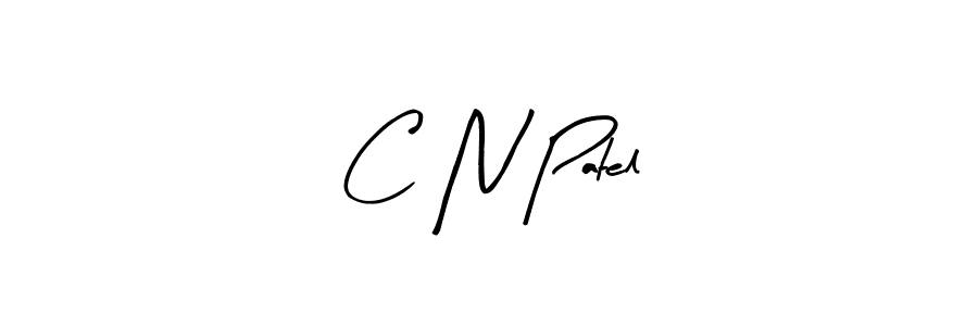 How to make C N Patel name signature. Use Arty Signature style for creating short signs online. This is the latest handwritten sign. C N Patel signature style 8 images and pictures png