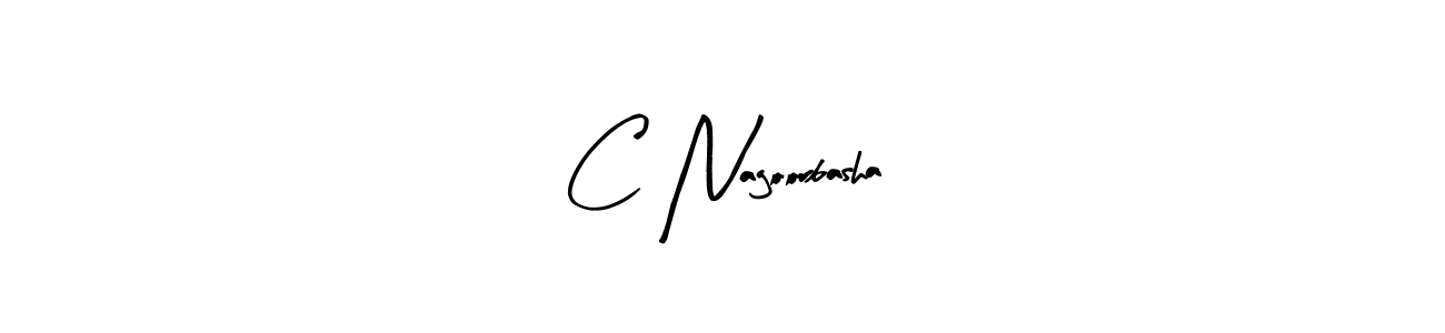 C Nagoorbasha stylish signature style. Best Handwritten Sign (Arty Signature) for my name. Handwritten Signature Collection Ideas for my name C Nagoorbasha. C Nagoorbasha signature style 8 images and pictures png