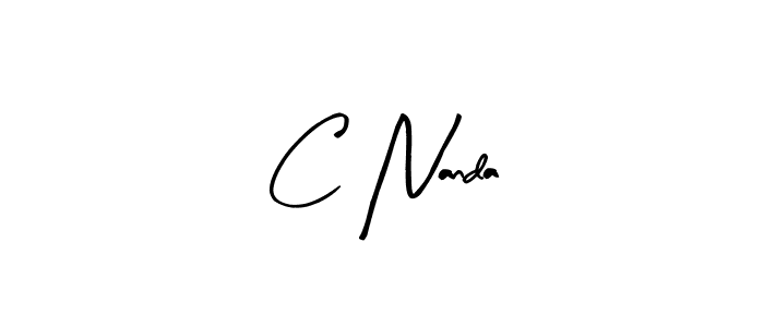 Also we have C Nanda name is the best signature style. Create professional handwritten signature collection using Arty Signature autograph style. C Nanda signature style 8 images and pictures png