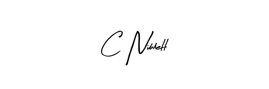 How to make C Niblett name signature. Use Arty Signature style for creating short signs online. This is the latest handwritten sign. C Niblett signature style 8 images and pictures png