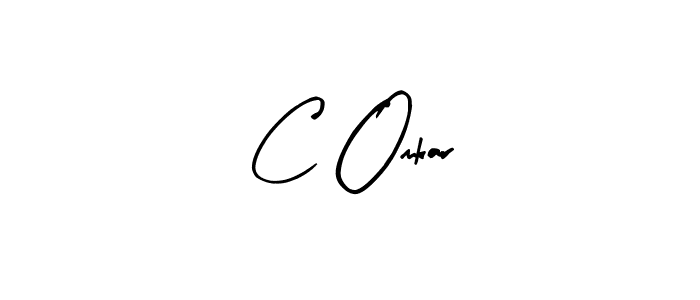 Use a signature maker to create a handwritten signature online. With this signature software, you can design (Arty Signature) your own signature for name C Omkar. C Omkar signature style 8 images and pictures png