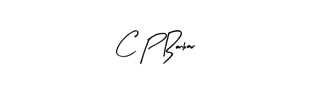Make a beautiful signature design for name C P Bankar. With this signature (Arty Signature) style, you can create a handwritten signature for free. C P Bankar signature style 8 images and pictures png