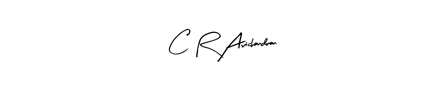 Make a beautiful signature design for name C R Avichandran. With this signature (Arty Signature) style, you can create a handwritten signature for free. C R Avichandran signature style 8 images and pictures png