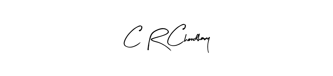 Similarly Arty Signature is the best handwritten signature design. Signature creator online .You can use it as an online autograph creator for name C R Choudhary. C R Choudhary signature style 8 images and pictures png