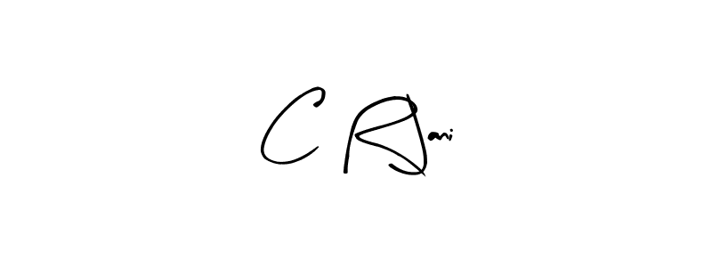 How to make C R Jani name signature. Use Arty Signature style for creating short signs online. This is the latest handwritten sign. C R Jani signature style 8 images and pictures png