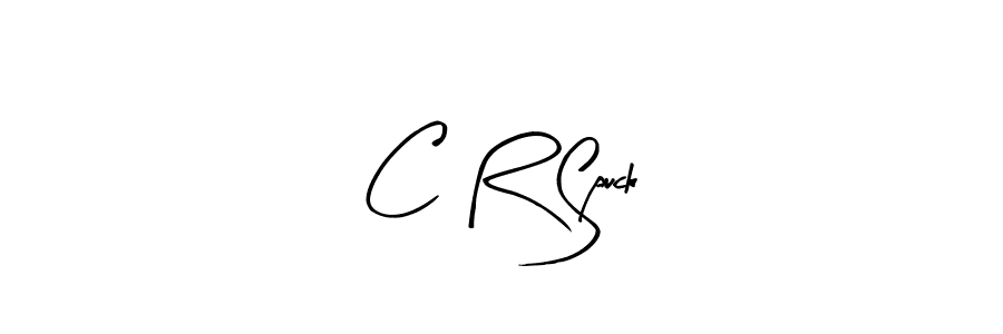 if you are searching for the best signature style for your name C R Spuck. so please give up your signature search. here we have designed multiple signature styles  using Arty Signature. C R Spuck signature style 8 images and pictures png