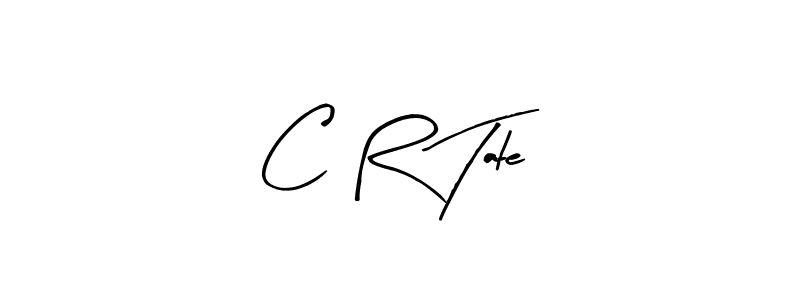 How to make C R Tate name signature. Use Arty Signature style for creating short signs online. This is the latest handwritten sign. C R Tate signature style 8 images and pictures png