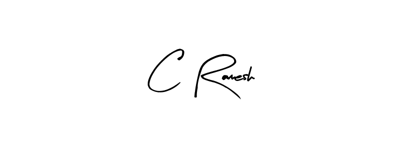 How to make C Ramesh name signature. Use Arty Signature style for creating short signs online. This is the latest handwritten sign. C Ramesh signature style 8 images and pictures png