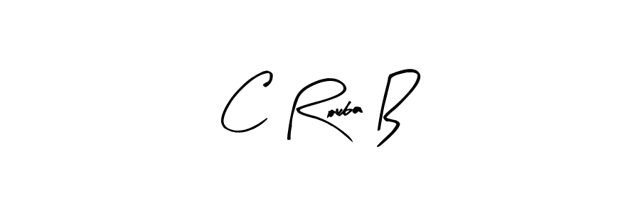 C Rouba B stylish signature style. Best Handwritten Sign (Arty Signature) for my name. Handwritten Signature Collection Ideas for my name C Rouba B. C Rouba B signature style 8 images and pictures png