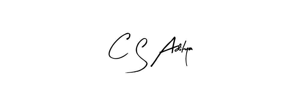 Create a beautiful signature design for name C S Aditya. With this signature (Arty Signature) fonts, you can make a handwritten signature for free. C S Aditya signature style 8 images and pictures png