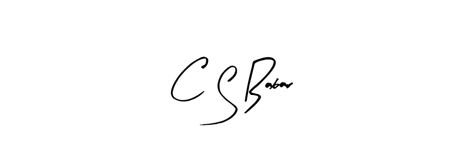 Arty Signature is a professional signature style that is perfect for those who want to add a touch of class to their signature. It is also a great choice for those who want to make their signature more unique. Get C S Babar name to fancy signature for free. C S Babar signature style 8 images and pictures png