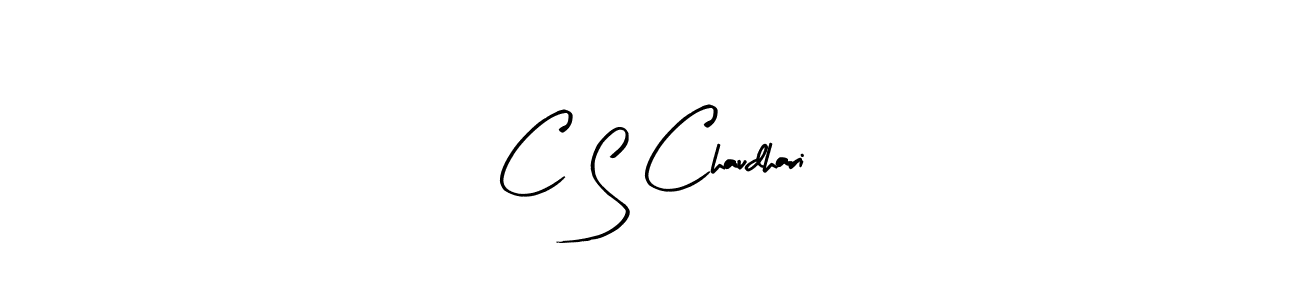 How to make C S Chaudhari name signature. Use Arty Signature style for creating short signs online. This is the latest handwritten sign. C S Chaudhari signature style 8 images and pictures png