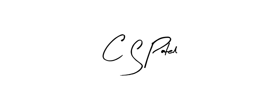 You should practise on your own different ways (Arty Signature) to write your name (C S Patel) in signature. don't let someone else do it for you. C S Patel signature style 8 images and pictures png