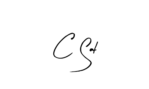 Make a beautiful signature design for name C Sat. With this signature (Arty Signature) style, you can create a handwritten signature for free. C Sat signature style 8 images and pictures png
