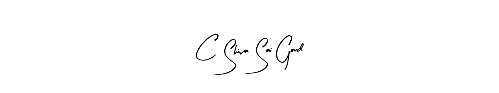 Design your own signature with our free online signature maker. With this signature software, you can create a handwritten (Arty Signature) signature for name C Shiva Sai Goud. C Shiva Sai Goud signature style 8 images and pictures png