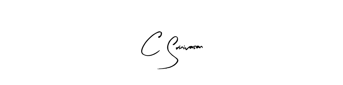 Create a beautiful signature design for name C Srinivasan. With this signature (Arty Signature) fonts, you can make a handwritten signature for free. C Srinivasan signature style 8 images and pictures png