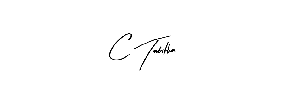 How to make C Tabitha signature? Arty Signature is a professional autograph style. Create handwritten signature for C Tabitha name. C Tabitha signature style 8 images and pictures png