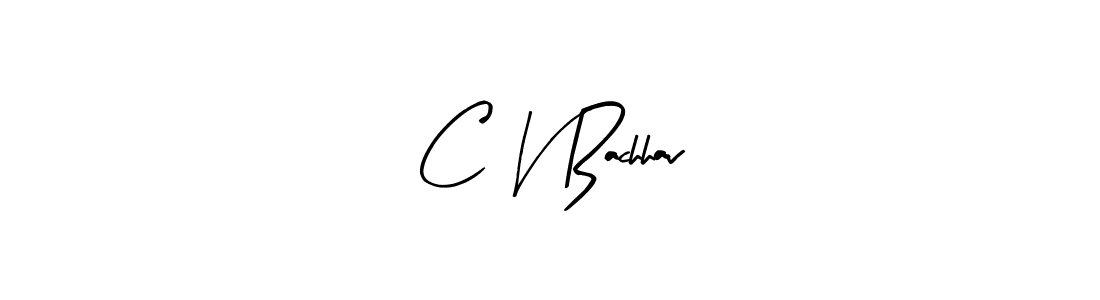 if you are searching for the best signature style for your name C V Bachhav. so please give up your signature search. here we have designed multiple signature styles  using Arty Signature. C V Bachhav signature style 8 images and pictures png