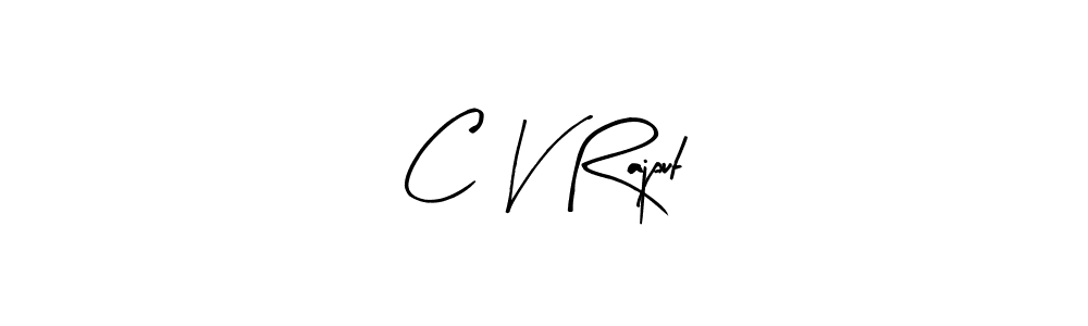 The best way (Arty Signature) to make a short signature is to pick only two or three words in your name. The name C V Rajput include a total of six letters. For converting this name. C V Rajput signature style 8 images and pictures png