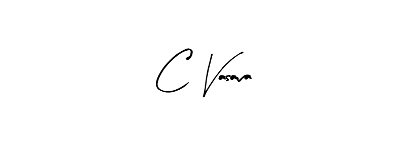 Create a beautiful signature design for name C Vasava. With this signature (Arty Signature) fonts, you can make a handwritten signature for free. C Vasava signature style 8 images and pictures png