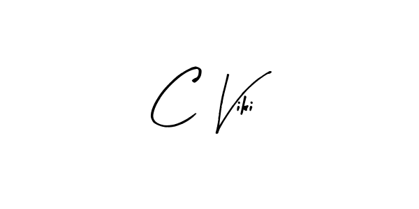 Use a signature maker to create a handwritten signature online. With this signature software, you can design (Arty Signature) your own signature for name C Viki. C Viki signature style 8 images and pictures png