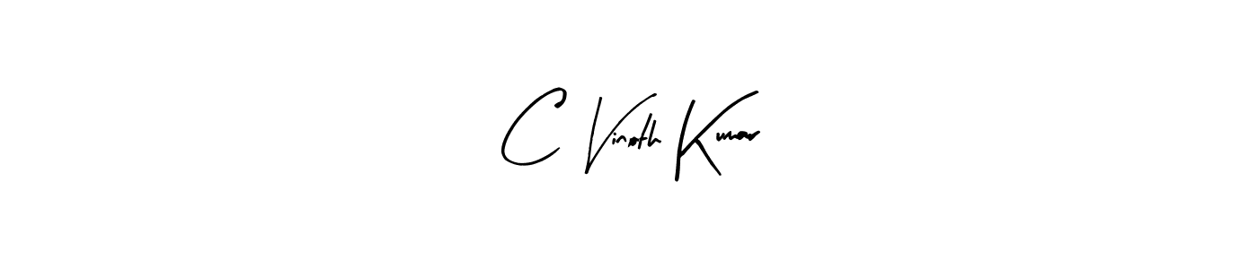 This is the best signature style for the C Vinoth Kumar name. Also you like these signature font (Arty Signature). Mix name signature. C Vinoth Kumar signature style 8 images and pictures png