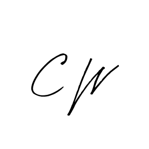 How to make C W signature? Arty Signature is a professional autograph style. Create handwritten signature for C W name. C W signature style 8 images and pictures png
