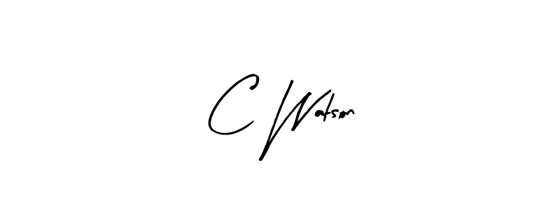 Arty Signature is a professional signature style that is perfect for those who want to add a touch of class to their signature. It is also a great choice for those who want to make their signature more unique. Get C Watson name to fancy signature for free. C Watson signature style 8 images and pictures png