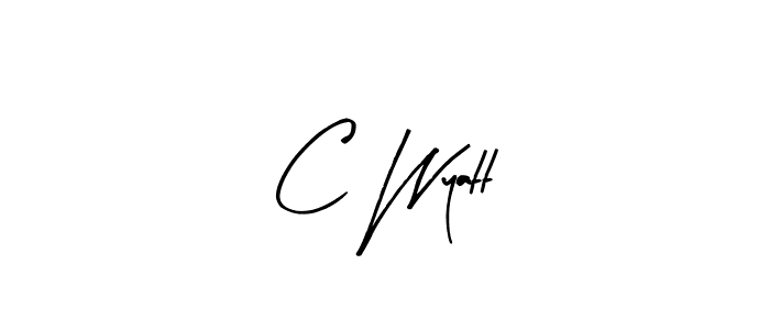 Also You can easily find your signature by using the search form. We will create C Wyatt name handwritten signature images for you free of cost using Arty Signature sign style. C Wyatt signature style 8 images and pictures png