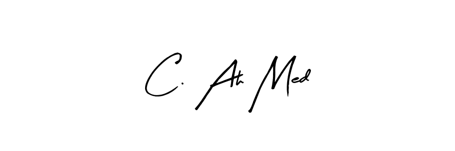 Use a signature maker to create a handwritten signature online. With this signature software, you can design (Arty Signature) your own signature for name C. Ah Med. C. Ah Med signature style 8 images and pictures png