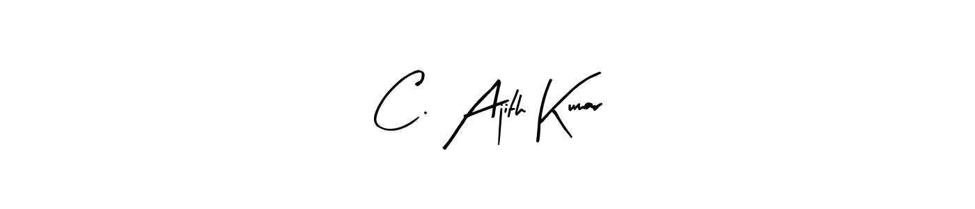 Make a beautiful signature design for name C. Ajith Kumar. With this signature (Arty Signature) style, you can create a handwritten signature for free. C. Ajith Kumar signature style 8 images and pictures png