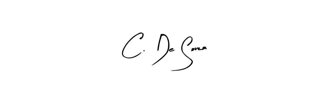Make a beautiful signature design for name C. De Souza. With this signature (Arty Signature) style, you can create a handwritten signature for free. C. De Souza signature style 8 images and pictures png