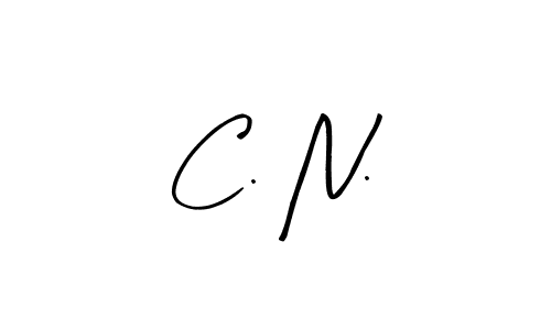 The best way (Arty Signature) to make a short signature is to pick only two or three words in your name. The name C. N. include a total of six letters. For converting this name. C. N. signature style 8 images and pictures png