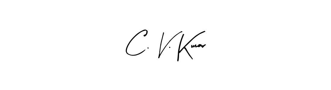 You should practise on your own different ways (Arty Signature) to write your name (C. V. Kumar) in signature. don't let someone else do it for you. C. V. Kumar signature style 8 images and pictures png